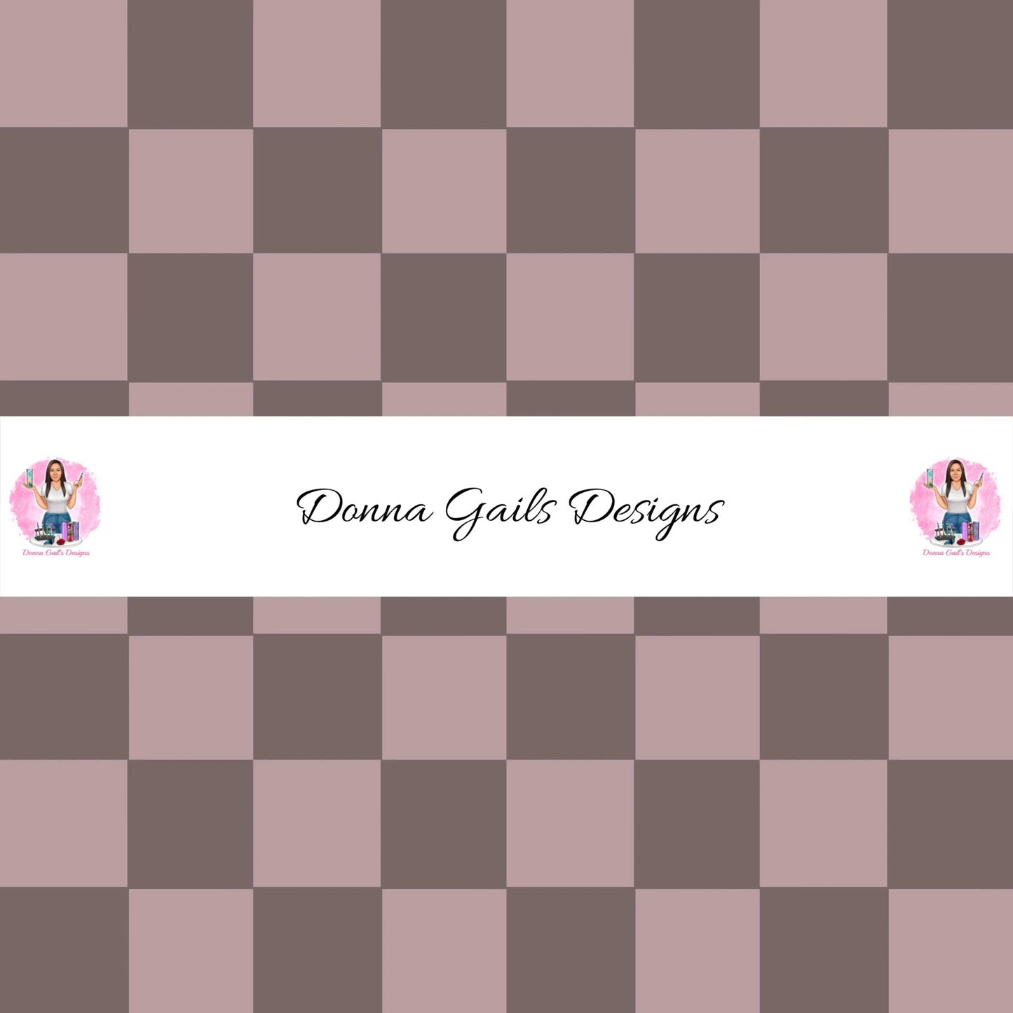 Brown Checkered - Seamless - digital file Donna Gail's Designs