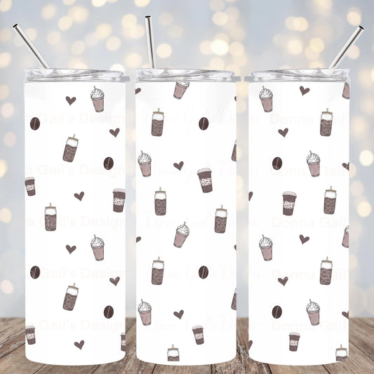 Coffee 20 Oz Tumbler Wrap - digital file Donna Gail's Designs