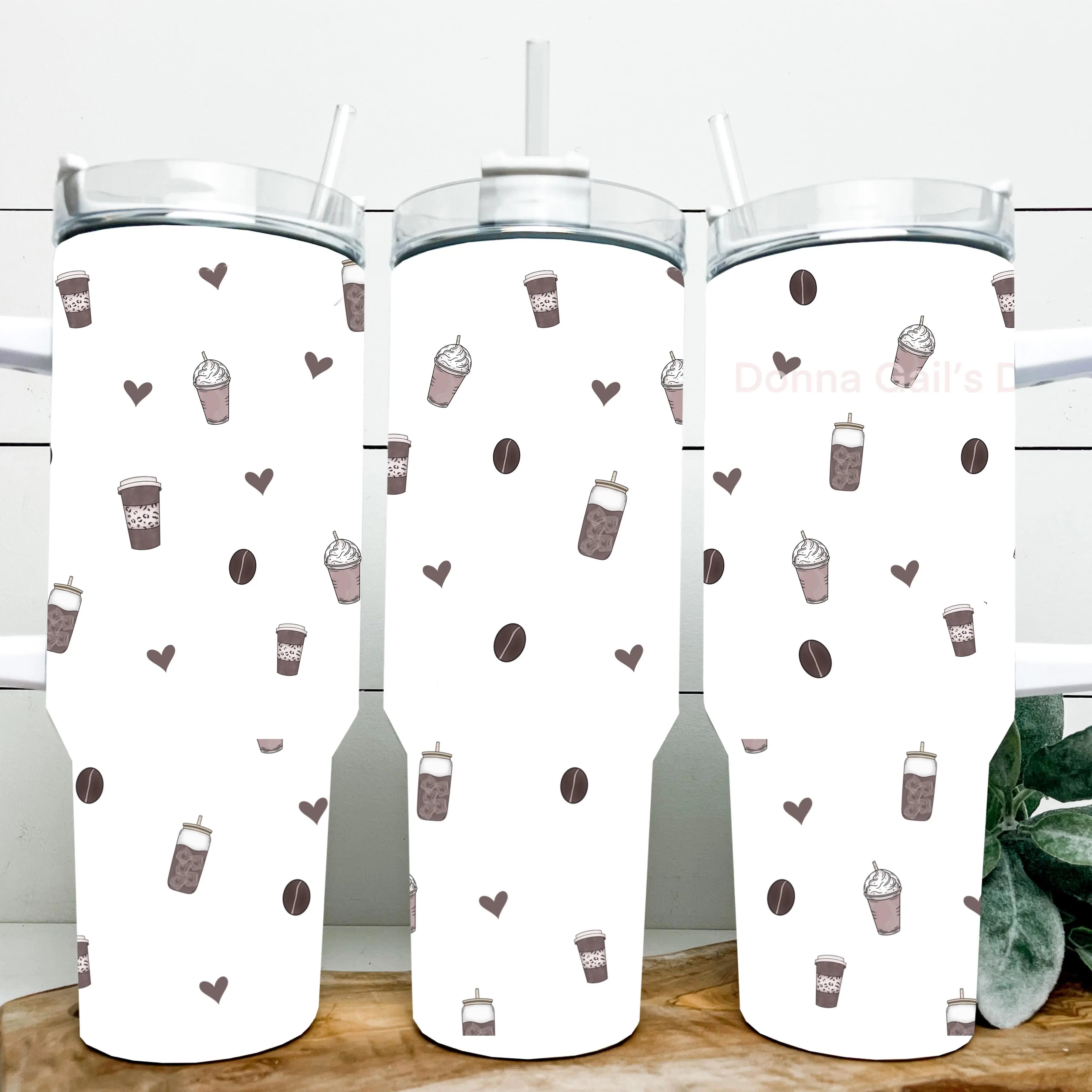 Coffee - 40 Oz Tumbler Wrap - digital file – Donna Gail's Designs