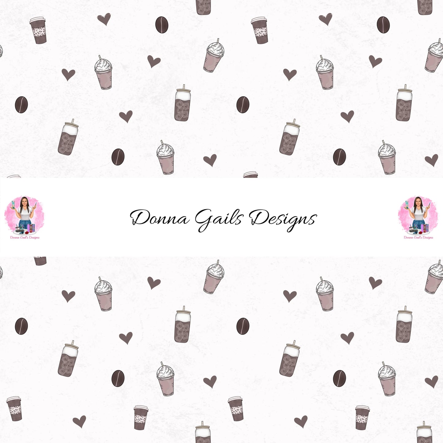 Coffee- Seamless - digital file Donna Gail's Designs