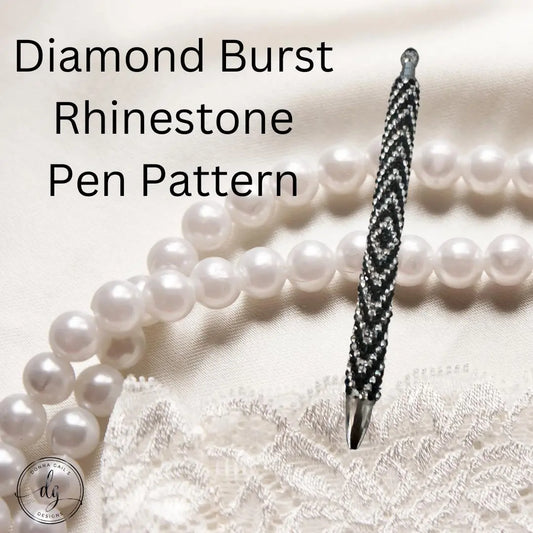 Diamond Burst Rhinestone Pen - Pattern Only Donna Gail's Designs