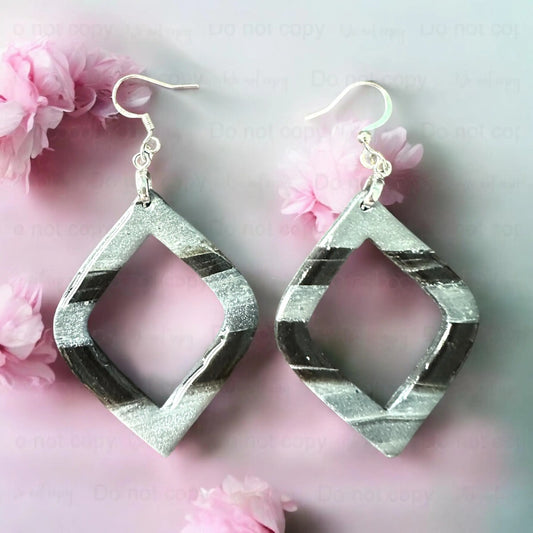 Diamond Hollow Earrings Donna Gail's Designs