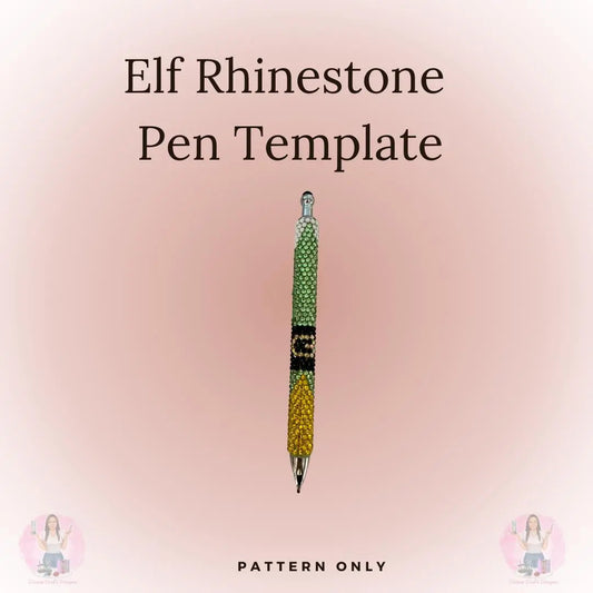 Elf Rhinestone Pen - Template Only Donna Gail's Designs