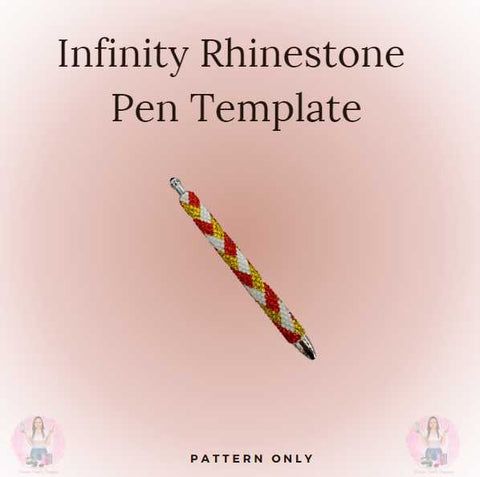 Infinity Rhinestone Pen Pattern - Donna Gail's Designs