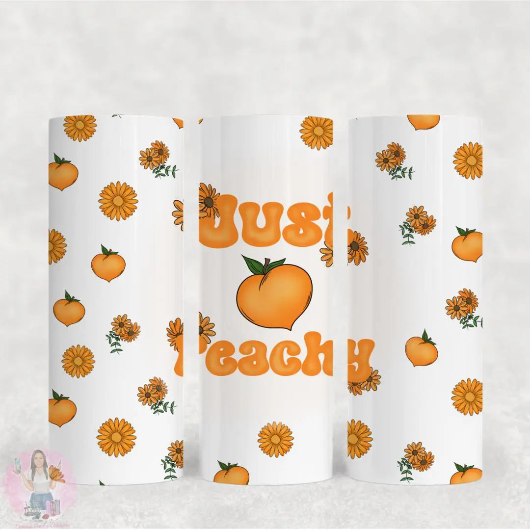 Just Peachy  20 Oz Tumbler Wrap - digital file Donna Gail's Designs