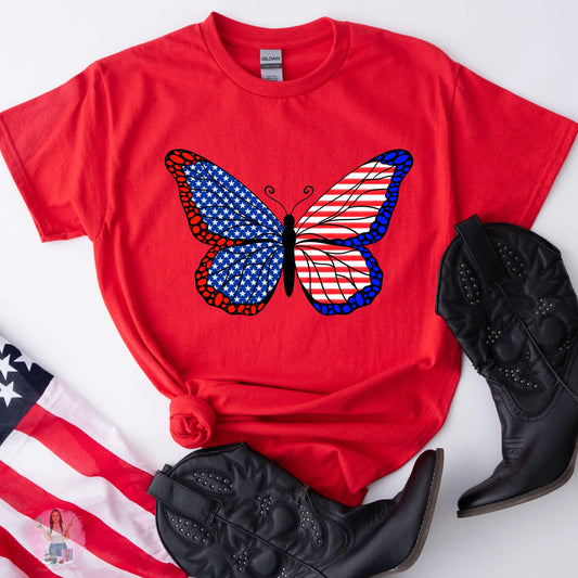 Patriotic Butterfly  - PNG - digital file Donna Gail's Designs