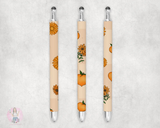 Peachy Checkered Pen Wrap - Digital File Donna Gail's Designs