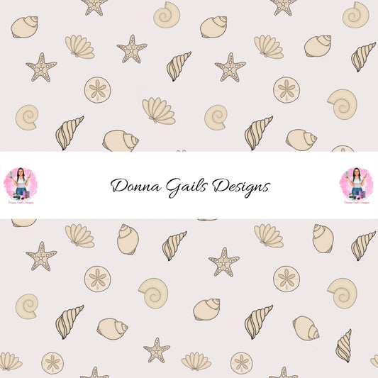 Seashells  - Seamless - digital file Donna Gail's Designs